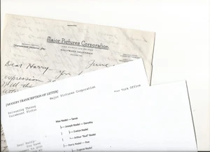 1930s Letter Joseph Nadel Major Pictures Corp Film Industry History Paramount - Picture 1 of 2