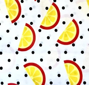 627. Oranges with spots 100% Cotton Fabric. Price per 1/2 metre - Picture 1 of 4