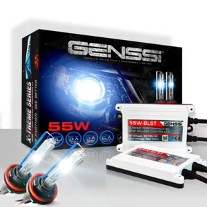 Genssi AC 55w HID Kit H4 H7 H11 H13 9003 9005 9006 9007 6000k Hi Lo Bi Xenon - Picture 1 of 30