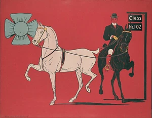 ANTIGUO Xrare c1903 Tolman Deportivo Cromolito CABALLO EQUINO COMPETICIÓN HALTER - Imagen 1 de 1