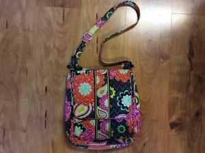 Vera Bradley Zingy Zinnia Floral Crossbody Bag Purse Tote **LOOK** - Picture 1 of 7
