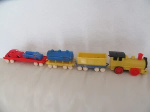 Jean Plastic Zug Set, Lok mit Waggons 3 -50/60er Jahre - Made in W.Germany - Bild 1 von 11