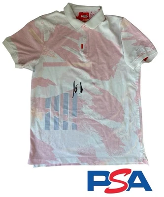 Camisa polo de tenis Nike Challenge Court firmada vintage por Andre Agassi PSA AUTO Foto 1 de 4