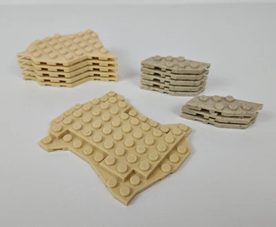 Mega Construx Base Plate Lot of 14 Sand/Tan Plates - Image 1 of 2