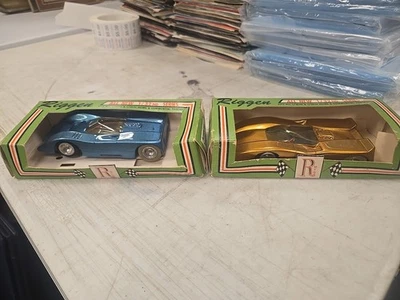 2 Coches Ranura Riggen McLaren M8b y Abarth 3 Lite De Colección Con Caja. Look Foto 1 de 4