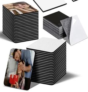 100 Rectangle Rubber Pad Magnet Sublimation Blanks #X1017 - Picture 1 of 1