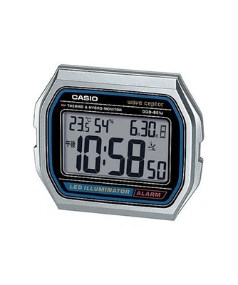 CASIO Wave Ceptor A158WA Electric Wave Alarm Clock DQD-851J-8JF New From Japan - Image 1 of 4