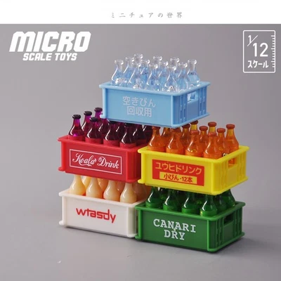 12PCS Diorama Diecast Car Garage Model Prop Coke Beverage Bottle Storage Box Toy - Image 1 of 4
