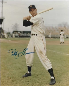 Deceased New York Giants Great Bobby Thomson Autographed 8x10 W/PSA COA - Picture 1 of 3