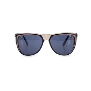 Yves Saint Laurent Vintage Black Beige Sunglasses EGYPTOS 55/15 135mm - Picture 1 of 6