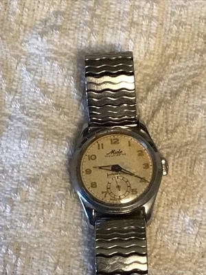 VTG 1950s Mido Multifort Powerwind Watch Swiss Made w/Speidel Twist-O-Flex - Image 1 of 4