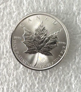 2025 Platinum 1 oz Canadian Platinum Maple Leaf $50 Coin .9995 Fine coin - Picture 1 of 3