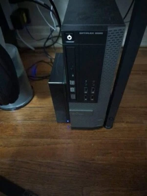 windows 10 compact computer desktop pc i7 (with monitor, keyboard, mouse, etc) - Image 1 of 4
