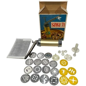 DE COLECCIÓN HECHO EN SUECO SAWA 71 DE LUJO METAL GALLETAS PRENSA SPRITZ - Imagen 1 de 11