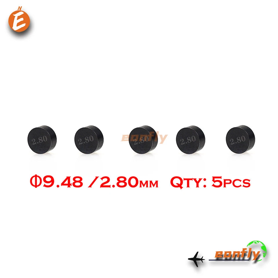 Cuña de válvula de 9,48 mm de diámetro 5 piezas 2,80 mm para Kawasaki ZX1000 Ninja ZX-10 1988-1990 Foto 1 de 1