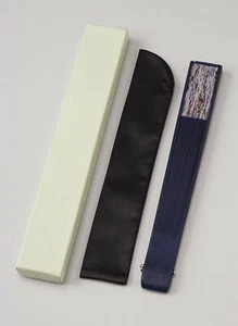 TOKYO ASAKUSA TAKAHISA Sensu silk Folding Fan with bag suzuran from Japan - Picture 1 of 4