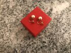 Pearl 9Ct Gold Earrings   For Un Pierced Ears Very Good Condition