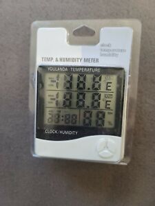 Youlanda Digital Alarm Clock With Temperature & Humidity Large display digital