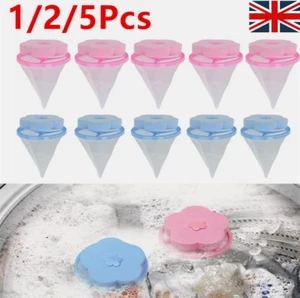 1-5x Washing Machine Floating Pet Fur Catcher Ball Laundry Hair Lint Remover - Picture 1 of 26