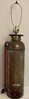 Antique 35.5” Essanay Copper and Brass Fire Extinguisher Table Lamp MCM L@@K !!!