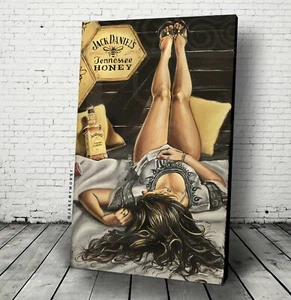 Jeremy Worst "Relax" BAR WALL ART Original Painting Jack ass iphone legs - Picture 1 of 13