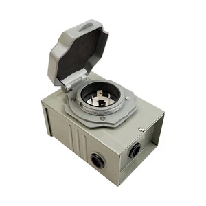 L14-30P 30A 4Prong Generator Power Inlet Box 125/250V 7500W Weatherproof Outdoor - Picture 1 of 6