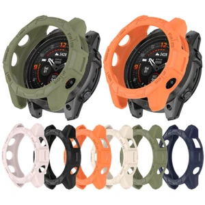 For Garmin Quatix7 Pro Soft Rubber Silicone Protection Bumper Frame Case Cover - Picture 1 of 18