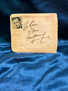 Trevor Howard "Third Man" / Rick Vallin "Dangerous Money" Signed Auto Album Page - Picture 1 of 2