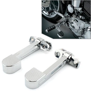 Chrome Footrest Peg Mount Bracket Heel Rest for Harley Sportster XL 883 1200 - Picture 1 of 8