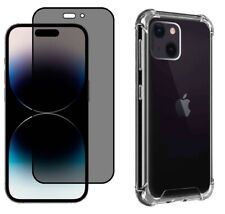 Case Cover+Tempered Glass anti Spy for IPHONE 15 Plus 14 Pro Max Se 2022