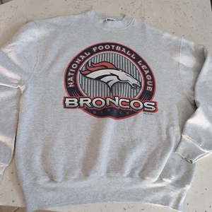 Vintage Pro Player Denver Broncos 1997 AFC Champs Sweatshirt Sz XL Made In USA - Picture 1 of 10
