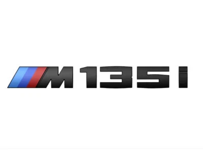 Emblema de porta-malas genuíno BMW M135i preto brilhante emblema para 1-Series M135i F20 e F40 - Imagem 1 de 3