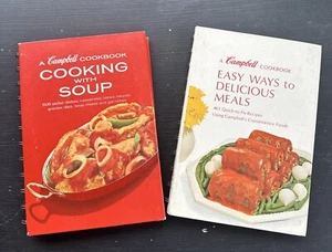 Lot 2 Cooking With Soup / Easy Ways To Delicious Meals Vtg Campbell Cookbook - Picture 1 of 2