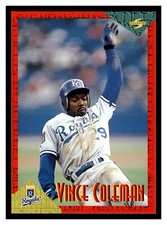 1994 Score Rookie & Traded Vince Coleman #RT12 Kansas City Royals