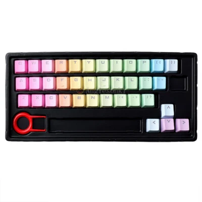  37 PBT MX Backlit Keycaps in Gradient Color - Double Shot Injection for Gaming  - Image 1 of 4