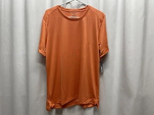 Jockey Herren Größe Large Rundhalsausschnitt Sportshirt orange Kurzarm Fitnessstudio neu mit Etikett - Bild 1 von 8