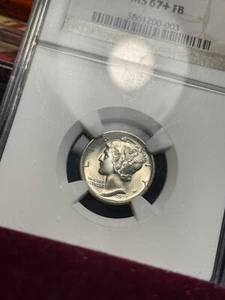 Mercury Dime: 1939 D. NGC MS67+ FB. Full Bands (#100304) - Picture 1 of 4