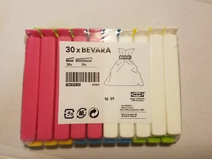 Set di 30 clip per trucioli di tenuta in plastica IKEA guarnizione per sacchetti per alimenti - colori NUOVO - Foto 1 di 5