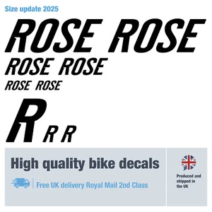 Rose 2025 bike decals labels with free bike protection (26 pack) free delivery - Picture 1 of 3