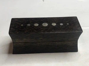 John Hardy Exotic Palm Wood And Silver Inlay Domino Set Rare - Picture 1 of 9