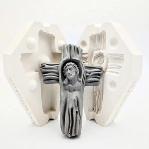 6" WWJD Jesus Kreuz Gebetspfeife Form Schlickerguss Gipsform - Bild 1 von 16