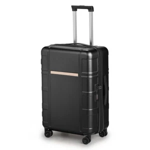 Luggage 24" PC+ABS with TSA Lock Expandable Spinner Carry on Hardshell ,Black - Picture 1 of 6