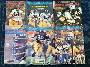 6 Pittsburgh Steelers Sports Illustrated 1975-1979 Bradshaw, Franco, Mean Joe - Bild 1 von 24