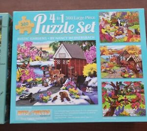 Lot of  8 - BITS AND PIECES - 300 Large Piece Puzzles