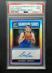 🔥 2018 DONRUSS OPTIC LUKA DONCIC SIGNATURE SERIES HOLO ROOKIE AUTO MINT PSA 9 - Picture 1 of 6