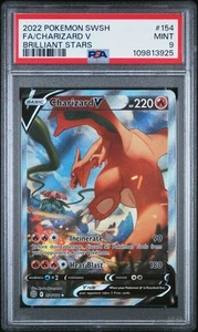 2022 Pokemon Charizard V Fa #154 Brilliant Stars PSA 9 - Picture 1 of 2