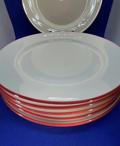 Mercato Mondiale Crema Rim Piatto 10” Lotto di 6 4 Luglio o Natale - Foto 1 di 9