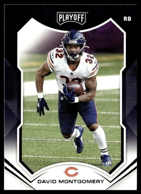 2021 Panini Playoff David Montgomery Chicago Bears #128 - Image 1 of 2
