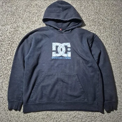 DC Shoes Co Men's Hoodie Large Barbwire Blue Skate Vintage Y2K - Image 1 of 4