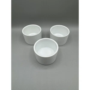 Mini Candelabro Votivo Cerámica Moderno Blanco Ramekin Tamaño Juego de Tres 3 - Imagen 1 de 7